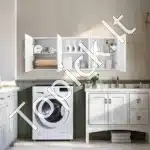 ProduktasPakabinama spintelė, 137,2 x 31,6 x 51,6 cm, balta - Image 8