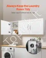 ProduktasPakabinama spintelė, 137,2 x 31,6 x 51,6 cm, balta - Image 2