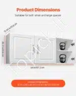 ProduktasPakabinama spintelė, 137,2 x 31,6 x 51,6 cm, balta - Image 3