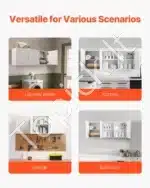 ProduktasPakabinama spintelė, 137,2 x 31,6 x 51,6 cm, balta - Image 7