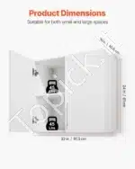 Pakabinama spintelė, 81,3 x 40,6 x 61 cm, balta - Image 2