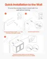 Pakabinama spintelė, 81,3 x 40,6 x 61 cm, balta - Image 6