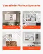 Pakabinama spintelė, 91,4 x 40,6 x 61 cm, balta - Image 7