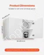 Pakabinama spintelė, 91,4 x 40,6 x 61 cm, balta - Image 3