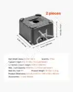 Pakėlimo blokai kemperiams, 2 vnt. / 2722 kg - Image 7