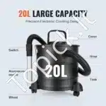 Pelenų dulkių siurblys, 1200W, 20L - Image 2