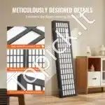 Pertvara kambariui, juoda, 6 dalys, 242x170 cm - Image 4