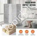 Pertvara kambariui, šviesiai pilka, 4 dalys, 170x162 cm - Image 3