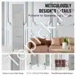 Pertvara kambariui, šviesiai pilka, 4 dalys, 170x162 cm - Image 4