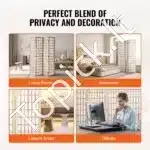 Pertvara kambariui, tiko medžio, 4 dalys, 162x170 cm - Image 5