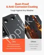 Platformos laikikliai, 8 vnt., 88.9x88.9 mm medienai, iki 1000 kg - Image 3