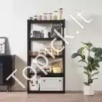 Plieninė 5 lygių sandėliavimo lentyna garažui, sandėliui ar dirbtuvėms – 160,0 × 81,3 × 40,6 cm - Image 2