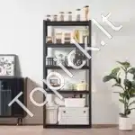 Plieninė 5 lygių sandėliavimo lentyna garažui, sandėliui ar dirbtuvėms – 182,9 × 81,3 × 40,6 cm - Image 2