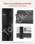 Plieninė 5 lygių sandėliavimo lentyna garažui, sandėliui ar dirbtuvėms – 182,9 × 81,3 × 40,6 cm - Image 4