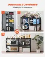 Plieninės sandėliavimo lentynos garažui, rūsiui ar dirbtuvėms – 5 aukštų, 182,8 × 81,2 × 45,7 cm - Image 5