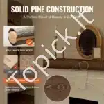 Plūduriuojanti Židinio Konsolė Iš Tikros Pušies | Natūrali Ruda Spalva | 152.4x20.3x15.2 cm - Image 3