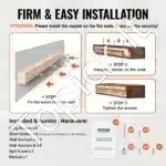 Plūduriuojanti Židinio Konsolė Iš Tikros Pušies | Natūrali Ruda Spalva | 152.4x20.3x15.2 cm - Image 4