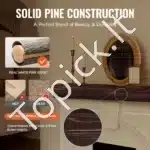 Plūduriuojanti Židinio Lentyna Pušies | Rustikalinė Ruda Spalva | 121.9x20.3x12.7 cm | iki 22.7 kg - Image 3