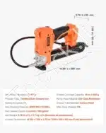 Pneumatinis tepalo pistoletas, 55 MPa / 20 V 🛠️ - Image 7