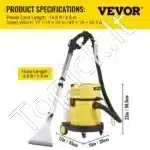 Pramoninis siurblys sauso/drėgno valymo, 4-in-1, 20L, 1200W - Image 7