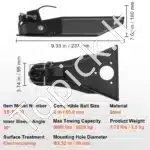 Priekabos kablys, iki 3629 kg - Image 6