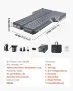 Pripučiamas automobilio čiužinys - lova, iki 272 kg - Image 7