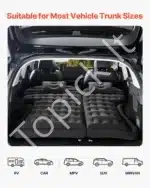 Pripučiamas automobilio čiužinys - lova, iki 294 kg, juodas - Image 4