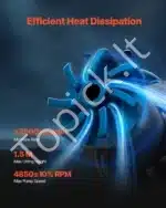 Procesorių aušintuvas, skysčio aušinimo sistema, 3x 120 mm PWM ventiliatoriai, Intel, AMD - Image 2