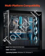 Procesorių aušintuvas, skysčio aušinimo sistema, 3x 120 mm PWM ventiliatoriai, Intel, AMD - Image 6