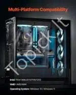 Procesorių aušintuvas, skysčio aušinimo sistema, ARGB šviesa, 3x 120 mm PWM ventiliatoriai - Image 6