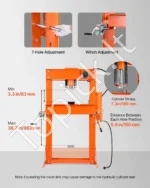 Profesionalus Hidraulinis Dirbtuvių Presas – 50 Tonų, Pneumo-Hidraulinis, Sustiprintas Plieno Rėmas - Image 3