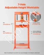 Profesionalus Hidraulinis Presas Dirbtuvėms – 20 Tonų, Rankinis, Plieno H-Rėmas - Image 3