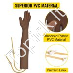 Profesionalus IV Injekcijų Praktikavimo Rinkinio Rankos Modelis – 55 cm, PVC/Latex, Su Reguliuojamu Stovu ir Priedais - Image 2