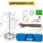 Profesionalus IV Injekcijų Praktikavimo Rinkinio Rankos Modelis – 55 cm, PVC/Latex, Su Reguliuojamu Stovu ir Priedais - Image 6