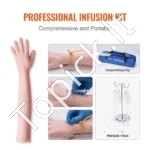 Profesionalus Veninės Punkcijos Rinkinys – Realistinis Rankos Modelis Infuzijai/Injekcijai 56 x 13 x 7 cm (PVC + Lateksas) - Image 4