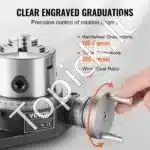 Profesionalus frezavimo stalo daliklis, 100 mm, vertikalus/horizontalus, ketaus - Image 3