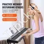 Profesionalus skaitmeninis pianinas, 88 pusiau svertiniai klavišai, juodas, 128.5 x 22.5 x 7.5 cm - Image 5