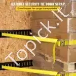 Profesionalūs terkšliniai diržai kroviniams, 18 vnt., 2000 kg, 4.57 x 0.05 m - Image 2