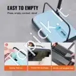 Rankinė kilimų ir grindų šluota, 112x23x16 cm, mėlyna - Image 3