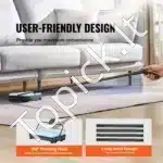 Rankinė kilimų ir grindų šluota, 112x23x16 cm, mėlyna - Image 4