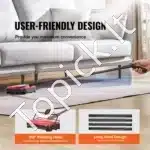 Rankinė kilimų ir grindų šluota, 112x23x16 cm, raudona - Image 4