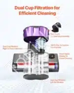 Rankinis dulkių siurblys, 550W, juodas - Image 4