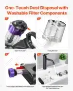 Rankinis dulkių siurblys, 550W, juodas - Image 5