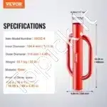 Rankinis kuolų kirtiklis, 104.4 mm skersmuo - Image 6