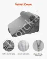 Reguliuojama ortopedinė pagalvė atlošui ir kaklo atramai, 3 dalių komplektas,560 x 770 x 305 mm - Image 3