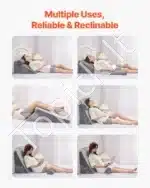 Reguliuojama ortopedinė pagalvė atlošui ir kaklo atramai, 3 dalių komplektas,560 x 770 x 305 mm - Image 4