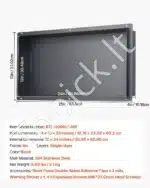 Reguliuojama sieninė dušo niša / lentyna 10,16 × 33,02 × 63,5 cm, be rėmelių - Image 7