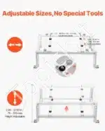 Reguliuojamas Grindinis Stovas Oro Kondicionieriui/Šilumos Siurbliui | 850x430x400 mm | 9000-24000 BTU | 200 kg  - Image 7