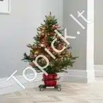 Reguliuojamas mobilus vežimėlis vazonams, 38–58 cm, 181,4 kg apkrova, 360° pasukamas - Image 2