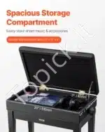 Reguliuojamas pianino suoliukas, 56 x 34 x 49 cm, su daiktadėže - Image 3